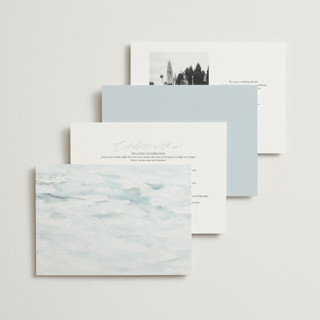 This is a sky petite wedding invitations with standard by Nicoletta Savod called at sea printing on signature in petite