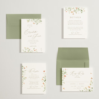 This is a toffee petite wedding invitations with standard by Everett Paper Goods called brynn printing on signature in petite