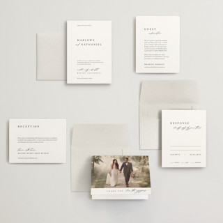 This is a silk petite wedding invitations with standard by Kelly Schmidt called astoria printing on signature in petite