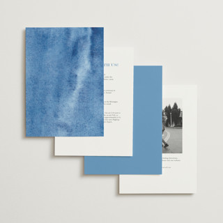 This is a cobalt petite wedding invitations with standard by Petra Kern called royal printing on signature in petite