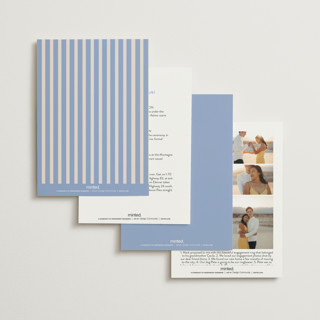 This is a canopy petite wedding invitations with standard by Pixel and Hank called threaded printing on signature in petite