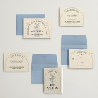 This is a daisy petite wedding invitations with standard by Baumbirdy called sealed printing on signature in petite