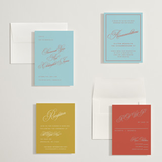 This is a sky petite wedding invitations with standard by Kelly Watkins called vivid printing on signature in petite