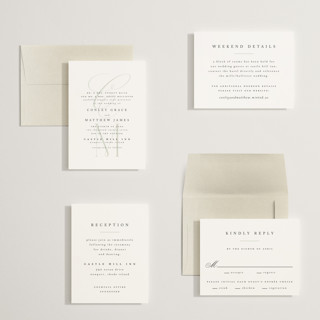 This is a leaf petite wedding invitations with standard by Kristie Kern called conley printing on signature in petite