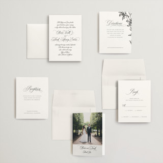 This is a pure petite wedding invitations with standard by Design Lotus called legacy printing on signature in petite