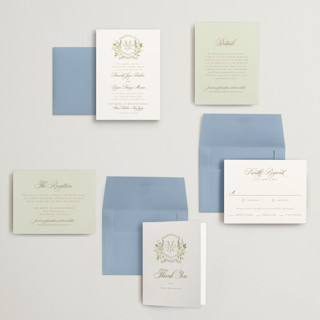 This is a chiffon petite wedding invitations with standard by Everett Paper Goods called avalon printing on signature in petite