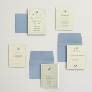 This is a waterlily petite wedding invitations with standard by Helena Vitto called the pairfect printing on signature in petite