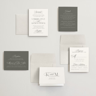 This is a cloud petite wedding invitations with standard by Heather Cairl called sacrament printing on signature in petite