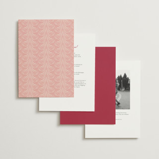 This is a cherry petite wedding invitations with standard by Sarah Rosenthal called velvet cherry printing on signature in petite
