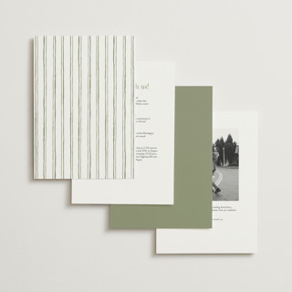 This is a moss petite wedding invitations with standard by Cass Loh called handwritten printing on signature in petite