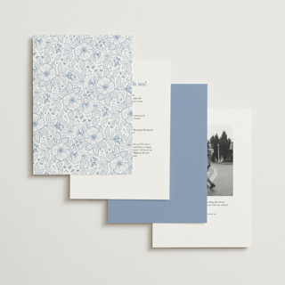 This is a nova petite wedding invitations with standard by Kristen Smith called wild roses printing on signature in petite