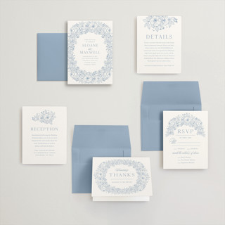 This is a nova petite wedding invitations with standard by Kristen Smith called wild roses printing on signature in petite
