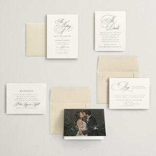 This is a pearl petite wedding invitations with standard by chocomocacino called scamorza printing on signature in petite