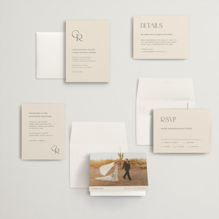 This is a linen petite wedding invitations with standard by Kelly Schmidt called edge printing on signature in petite