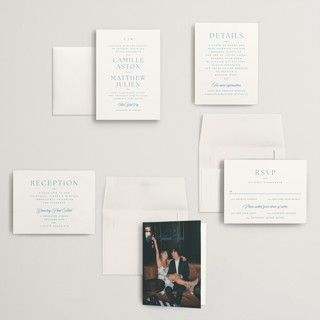 This is a neptune petite wedding invitations with standard by Kristie Kern called gwenyth printing on signature in petite