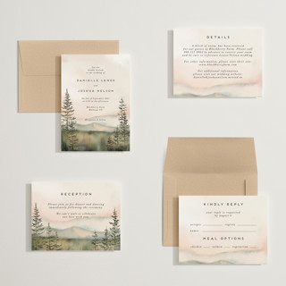 This is a forest petite wedding invitations with standard by Petra Kern called every single dawn with you printing on signature in petite