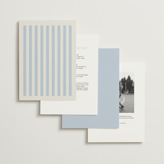This is a wave petite wedding invitations with standard by Kelly Watkins called stripes printing on signature in petite