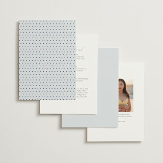 This is a powder petite wedding invitations with standard by Carolyn MacLaren called modernne printing on signature in petite