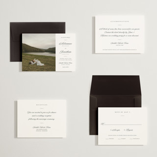 This is a chiffon petite wedding invitations with standard by Eric Clegg called together always printing on signature in petite