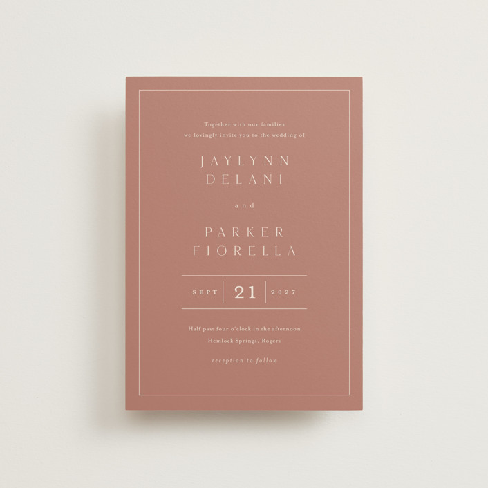 Warm affection Petite Wedding Invitations by Stacey Meacham Minted