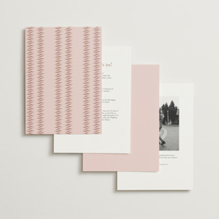 This is a blush petite wedding invitations with standard by Megan Davis called charleston printing on signature in petite