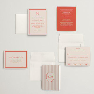 This is a verona sunset petite wedding invitations with standard by Megan Davis called racquet printing on signature in petite