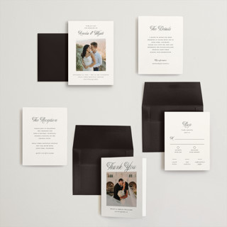 This is a snow petite wedding invitations with standard by Pixel and Hank called terra printing on signature in petite