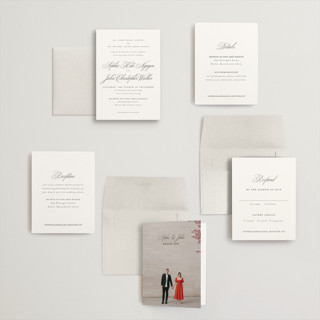 This is a classique petite wedding invitations with standard by Design Lotus called from this moment on printing on signature in petite