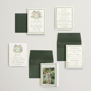 This is a jungle petite wedding invitations with standard by Petra Kern called tropical dreams printing on signature in petite