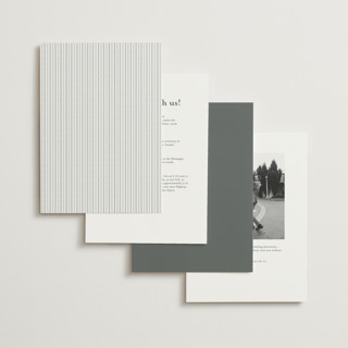 This is a graphite petite wedding invitations with standard by Leah Bisch called beautiful day printing on signature in petite