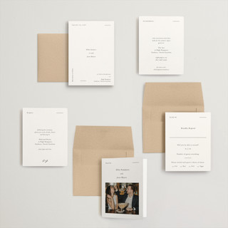 This is a ink petite wedding invitations with standard by Blustery August called tuscany printing on signature in petite