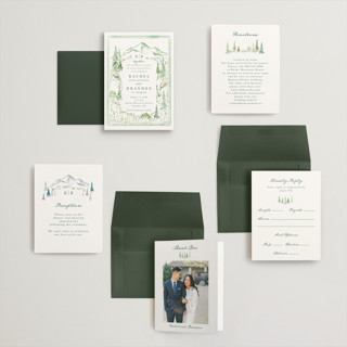 This is a meadow petite wedding invitations with standard by Petra Kern called plain air printing on signature in petite