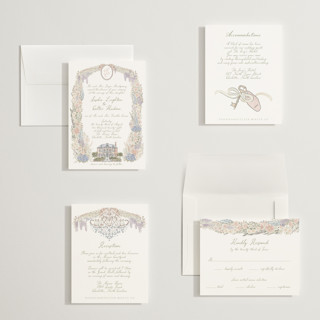 This is a petal petite wedding invitations with standard by Jenna Holcomb called charlotte printing on signature in petite
