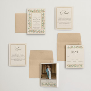 This is a autumn petite wedding invitations with standard by Ashlee Townsend called juliet printing on signature in petite