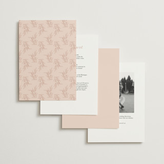 This is a dusty pink petite wedding invitations with standard by Jennifer Postorino called avery printing on signature in petite