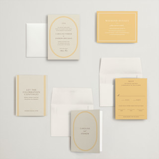 This is a melon petite wedding invitations with standard by Megan Davis called bocce printing on signature in petite