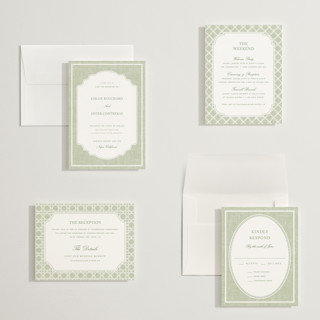 This is a garden petite wedding invitations with standard by Kelly Schmidt called summer linen printing on signature in petite