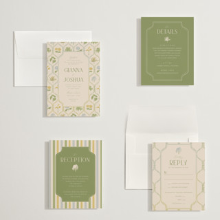 This is a summer citrus petite wedding invitations with standard by Vera Lim called the gallery printing on signature in petite