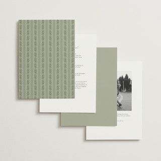 This is a leaf petite wedding invitations with standard by Kate Ahn called court printing on signature in petite