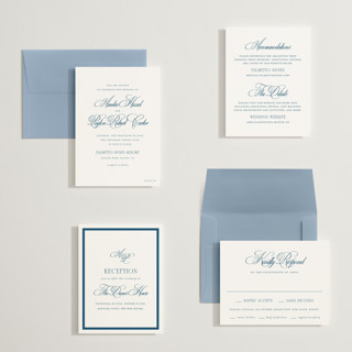 This is a ocean petite wedding invitations with standard by Kelly Schmidt called hilton printing on signature in petite