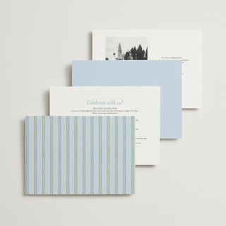 This is a coastal petite wedding invitations with standard by Madhvi Samimi called hydrangea vines printing on signature in petite