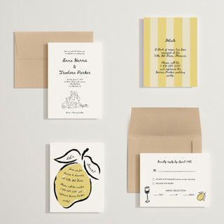 This is a nero petite wedding invitations with standard by Helena Vitto called amore mio printing on signature in petite