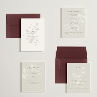 This is a fawn petite wedding invitations with standard by AK Graphics called autumnal printing on signature in petite