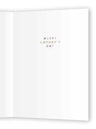 This is a midnight mothers day cards with standard by Alethea and Ruth called #1 mom ribbon printing on signature in greeting cards