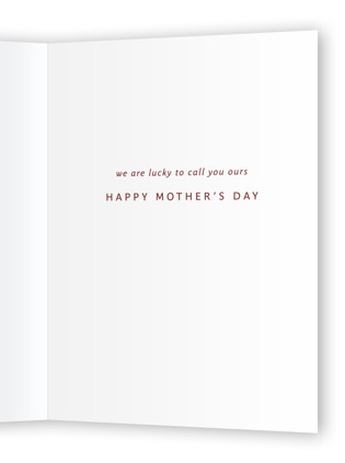This is a lily mothers day cards with standard by Maja Cunningham called always there for us printing on signature in greeting cards