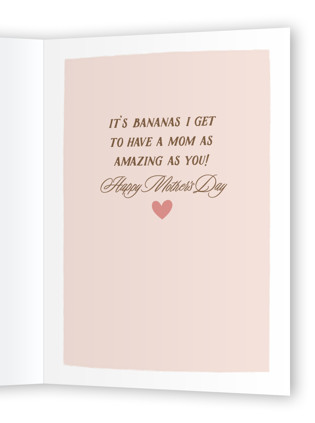 This is a banana mothers day cards with standard by Karidy Walker called love you bunches printing on signature in greeting cards