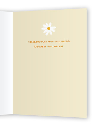 This is a sunshine mothers day cards with standard by Sam Dubeau called falling daisies printing on signature in greeting cards