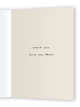 This is a champagne mothers day cards with standard by Vera Lim called bouquet 4 mom printing on signature in greeting cards