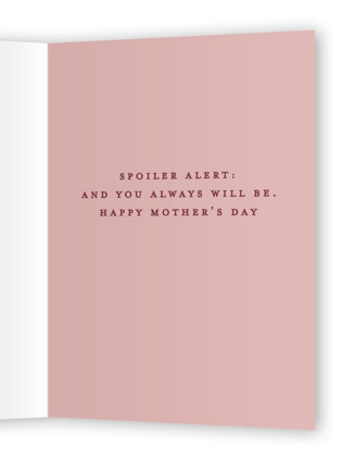 This is a peony mothers day cards with standard by Sarah Knight called book of mom printing on signature in greeting cards