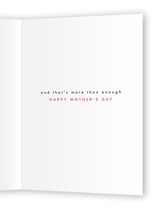 This is a blush mothers day cards with standard by Maja Cunningham called dad energy printing on signature in greeting cards